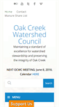 Mobile Screenshot of oakcreekwatershed.org
